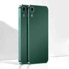 Ultra Thin Electroplated Frosted TPU Phone Case For iPhone XR(Dark Green) - 1