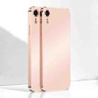 Ultra Thin Electroplated Frosted TPU Phone Case For iPhone XR(Pink) - 1