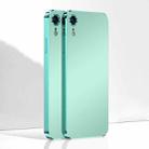 Ultra Thin Electroplated Frosted TPU Phone Case For iPhone XR(Light Green) - 1