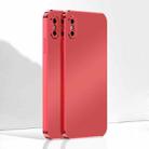 Ultra Thin Electroplated Frosted TPU Phone Case For iPhone XS(Red) - 1