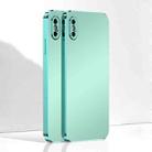 Ultra Thin Electroplated Frosted TPU Phone Case For iPhone XS(Light Green) - 1