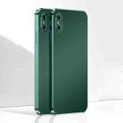 Ultra Thin Electroplated Frosted TPU Phone Case For iPhone XS Max(Dark Green) - 1