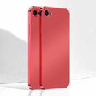 Ultra Thin Electroplated Frosted TPU Phone Case For iPhone SE 2022 / 2020 / 8 / 7(Red) - 1
