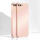 Ultra Thin Electroplated Frosted TPU Phone Case For iPhone 8 Plus / 7 Plus(Pink) - 1