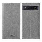 For Google Pixel 6a ViLi DMX Series Shockproof Magnetic Flip Leather Phone Case(Grey) - 1