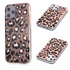 For iPhone 11 Pro For  iPhone 11 Pro Plating Marble Pattern Soft TPU Protective Case(Leopard) - 1