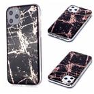 For iPhone 11 Pro For  iPhone 11 Pro Plating Marble Pattern Soft TPU Protective Case(Black Gold) - 1