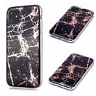 For iPhone 11 Plating Marble Pattern Soft TPU Protective Case(Black Gold) - 1