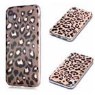 For iPhone XR Plating Marble Pattern Soft TPU Protective Case(Leopard) - 1