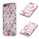 For iPhone 7 Plus / 8 Plus Plating Marble Pattern Soft TPU Protective Case(Pink) - 1