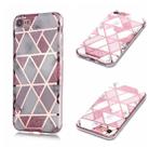 For iPhone 6 / 6s Plating Marble Pattern Soft TPU Protective Case(Pink) - 1