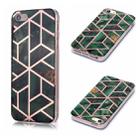 For iPhone 5 & 5s & SE Plating Marble Pattern Soft TPU Protective Case(Green) - 1