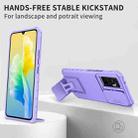 For vivo V23e / S10e 5G Stereoscopic Holder Sliding Camshield Phone Case(Purple) - 4