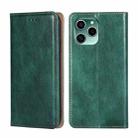 For Honor 60 SE Gloss Oil Solid Color Magnetic Flip Leather Phone Case(Green) - 1