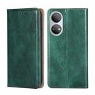 For Honor Play 30 Plus Gloss Oil Solid Color Magnetic Flip Leather Phone Case(Green) - 1