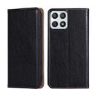 For Honor X30i Gloss Oil Solid Color Magnetic Flip Leather Phone Case(Black) - 1