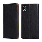 For Sony Xperia Ace III Gloss Oil Solid Color Magnetic Flip Leather Phone Case(Black) - 1