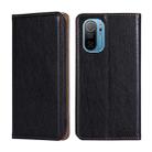 For Ulefone Note 13P Gloss Oil Solid Color Magnetic Flip Leather Phone Case(Black) - 1