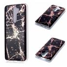 For Xiaomi Redmi Note 8 Pro Plating Marble Pattern Soft TPU Protective Case(Black Gold) - 1