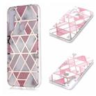 For Xiaomi Redmi Note 8 Plating Marble Pattern Soft TPU Protective Case(Pink) - 1