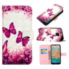 For Nokia C20/C10 3D Painting Horizontal Flip Leather Case(Rose Butterfly) - 1