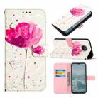 For Nokia G20/G10 3D Painting Horizontal Flip Leather Case(A Flower) - 1