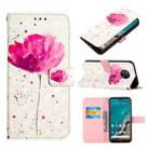 For Nokia G50 3D Painting Horizontal Flip Leather Case(A Flower) - 1