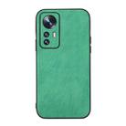 For Xiaomi 12 / 12X Falette Texture PU Shockproof Phone Case(Green) - 1