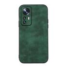 For Xiaomi 12 Pro Morocco Texture PU Shockproof Phone Case(Green) - 1