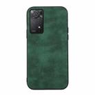 For Xiaomi Redmi Note 11 Pro Morocco Texture PU Shockproof Phone Case(Green) - 1