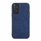 For Xiaomi Redmi Note 11 / Note 11S 4G Morocco Texture PU Shockproof Phone Case(Blue) - 1