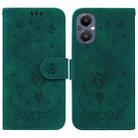 For OnePlus Nord N20 5G Butterfly Rose Embossed Leather Phone Case(Green) - 1