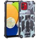 For Samsung Galaxy A03 EU 164mm Camouflage Armor Kickstand TPU + PC Magnetic Phone Case(Mint Green) - 1
