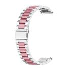 For Huawei GT 3 Pro 43mm Three-bead Metal Steel Watch Band(Silver Pink) - 1