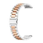 For Huawei GT 3 Pro 43mm Three-bead Metal Steel Watch Band(Silver Rose Gold) - 1