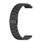 For Huawei GT 3 Pro 46mm Three-bead Metal Steel Watch Band(Black) - 1