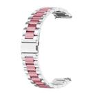 For Huawei GT 3 Pro 46mm Three-bead Metal Steel Watch Band(Silver Pink) - 1