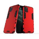 For iPhone 11 Pro Simple Style Shockproof PC + TPU Case(Red) - 1