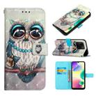 For Xiaomi Redmi 10A 3D Painting Horizontal Flip Leather Case(Grey Owl) - 1