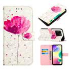 For Xiaomi Redmi 10A 3D Painting Horizontal Flip Leather Case(A Flower) - 1