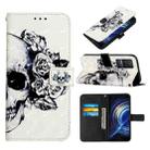 For Xiaomi Redmi K50 Pro/Redmi K50 3D Painting Horizontal Flip Leather Case(Skull) - 1