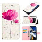 For Xiaomi Poco X4 Pro 5G 3D Painting Horizontal Flip Leather Case(A Flower) - 1