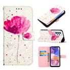 For Samsung Galaxy A23/F23 3D Painting Horizontal Flip Leather Case(A Flower) - 1