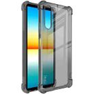 For Sony Xperia 10 IV imak All-inclusive Shockproof Airbag TPU Case with Screen Protector(Transparent Black) - 1