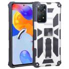 For Xiaomi Redmi Note 11 Pro 4G / 5G Global Armor Kickstand TPU + PC Magnetic Phone Case(Silver) - 1
