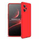 For OPPO Realme 9 Pro+ GKK Three Stage Splicing Full Coverage PC Case(Red) - 1