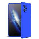 For OPPO Realme 9 Pro+ GKK Three Stage Splicing Full Coverage PC Case(Blue) - 1