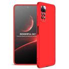 For Xiaomi Redmi Note 11 Pro 4G / 5G Global GKK Three Stage Splicing Full Coverage PC Case(Red) - 1