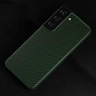 For Samsung Galaxy S22+ 5G Carbon Fiber Shockproof Phone Case(Green) - 1