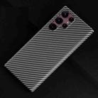 For Samsung Galaxy S22 Ultra 5G Carbon Fiber Shockproof Phone Case(Black) - 1